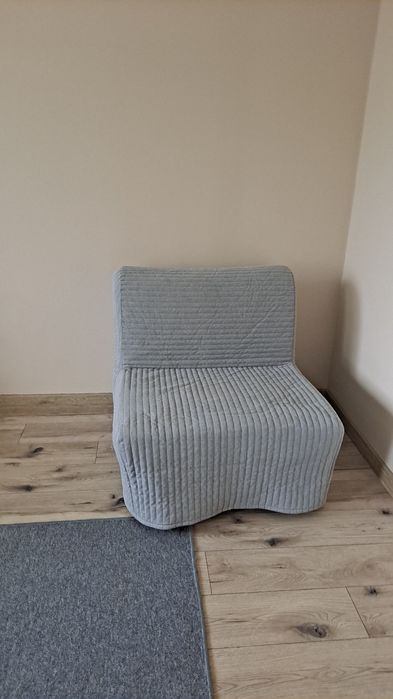 Ikea Lycksele fotele rozkładane j. szary kolor