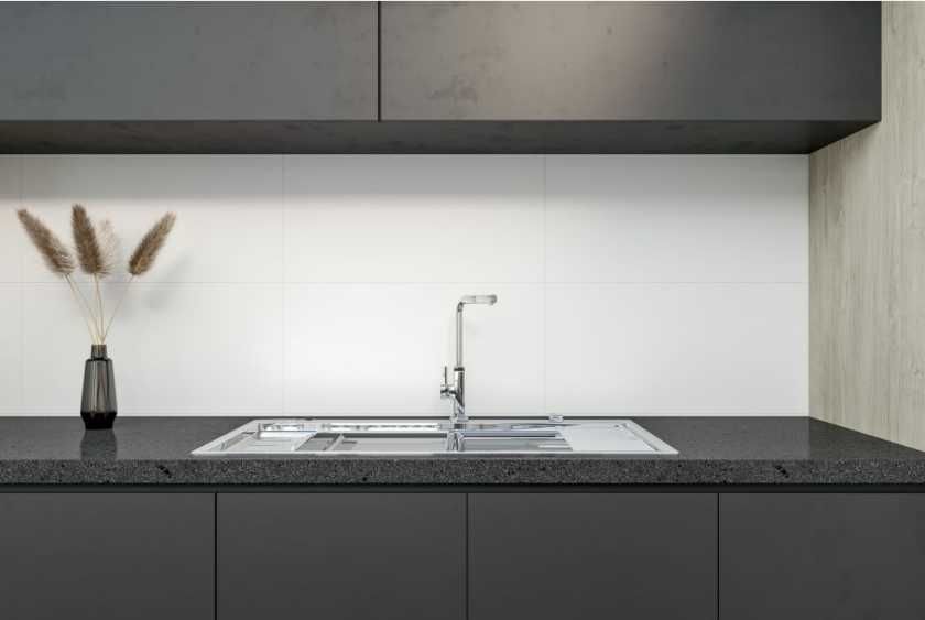 Глянцевая Белая Плитка Настенная 1 Сорт 25х40 см