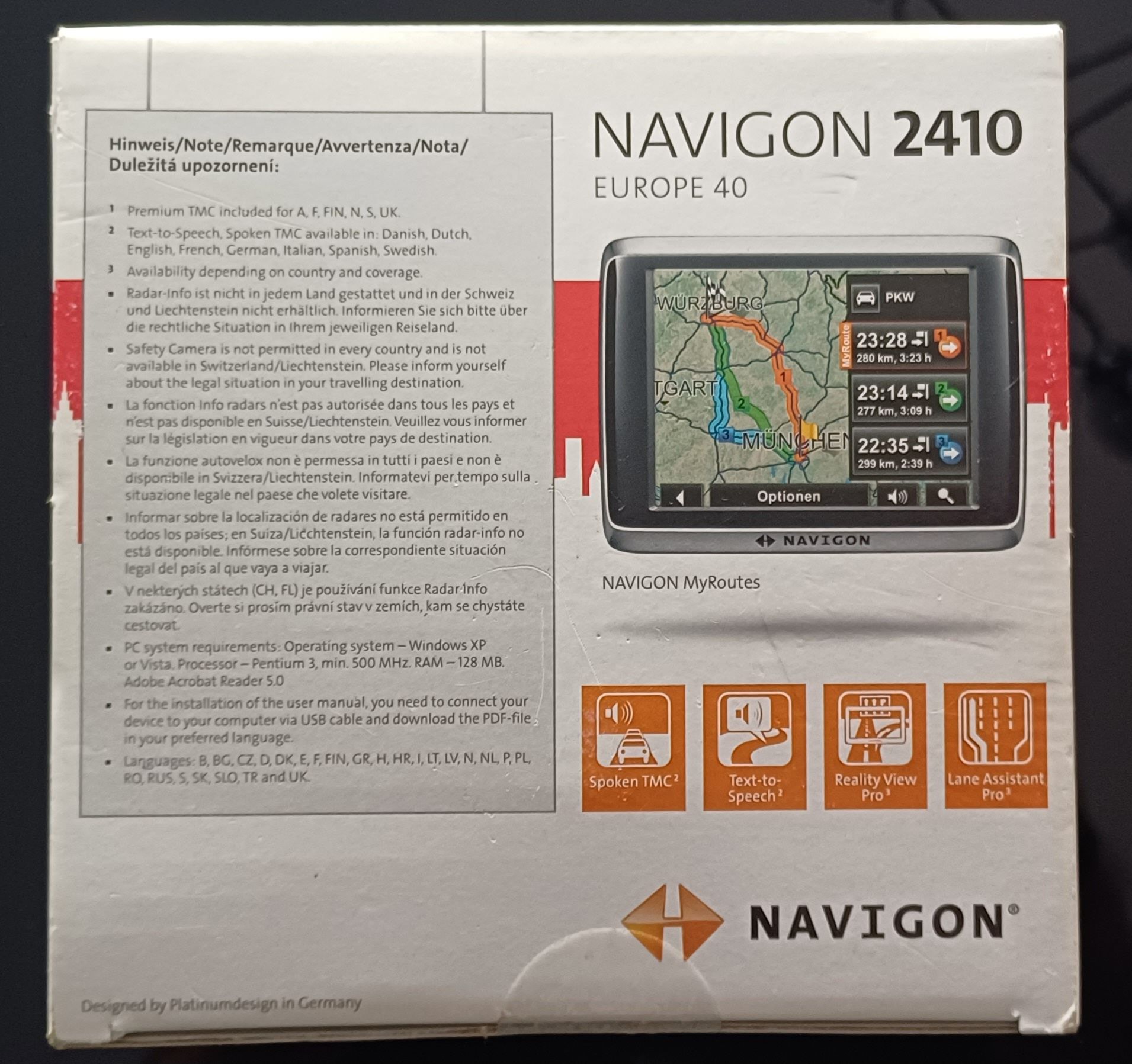 Nawigacja GPS Navigon 2410 Europa 40