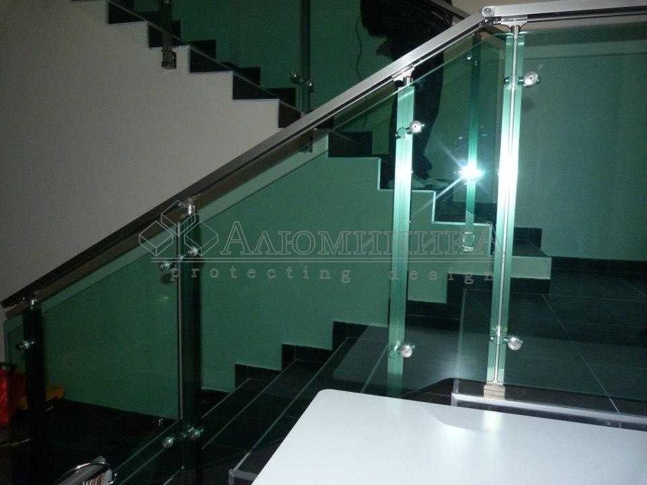 Перила з анодованого алюмінію монтаж. Виїзд на заміри безкоштовний.