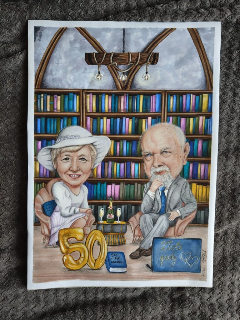 Karykatura , obraz prezent