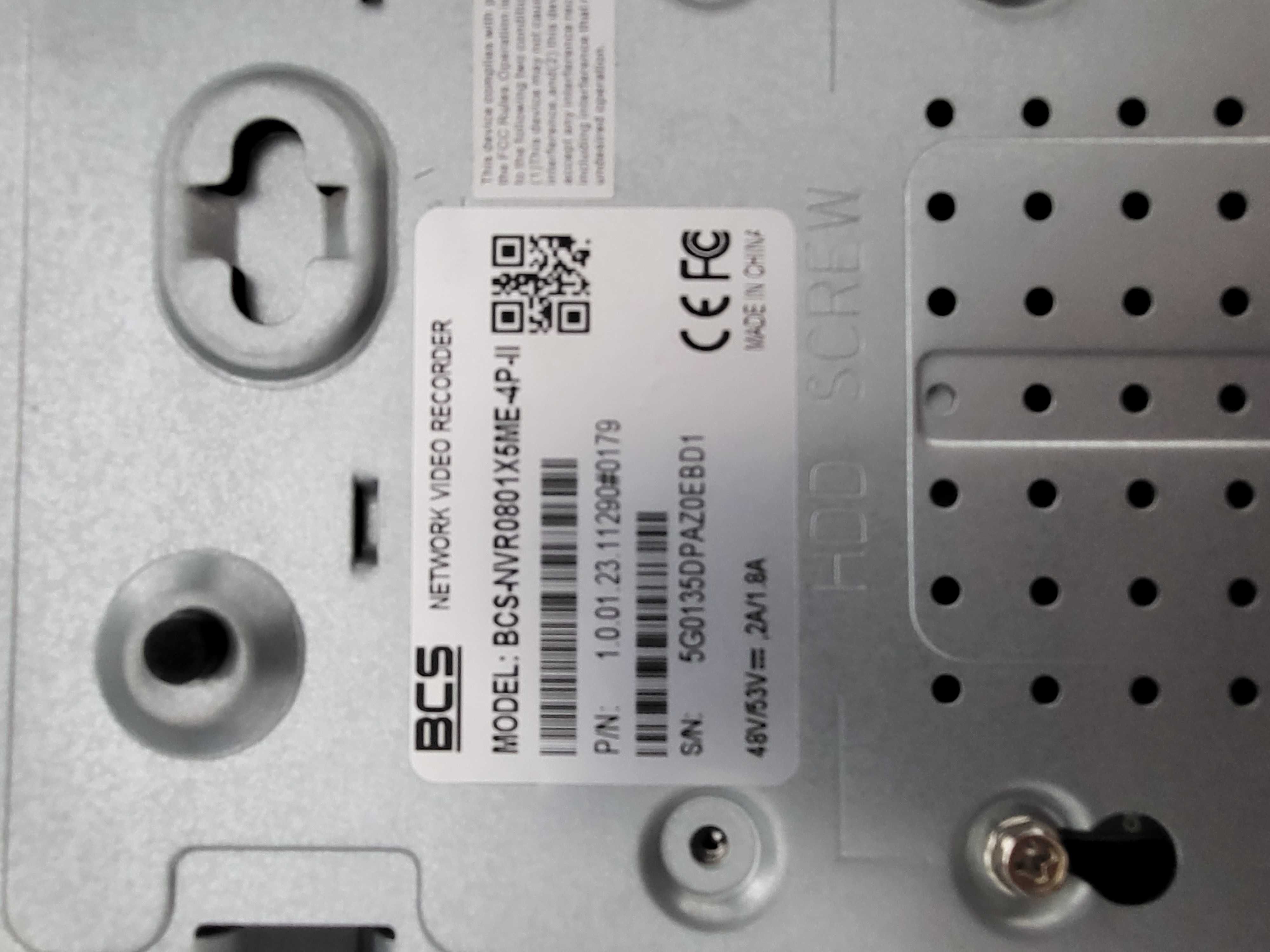 Rejestrator BSC-NVR0401X5ME-P-II + Dysk 6 TB