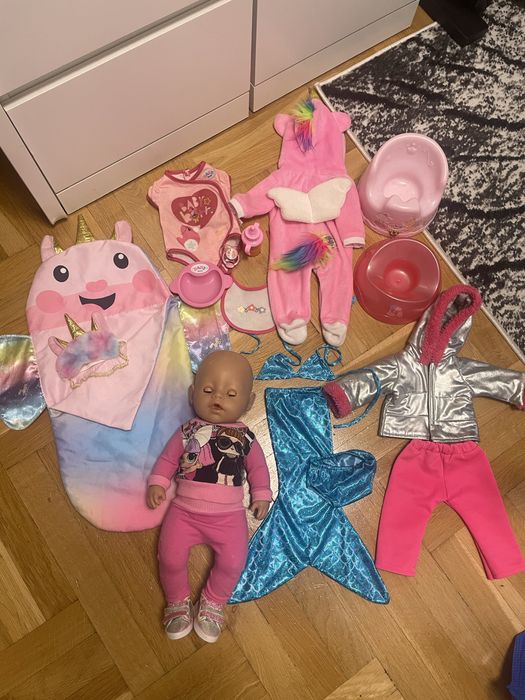 Baby born zestaw lalka + akcesoria