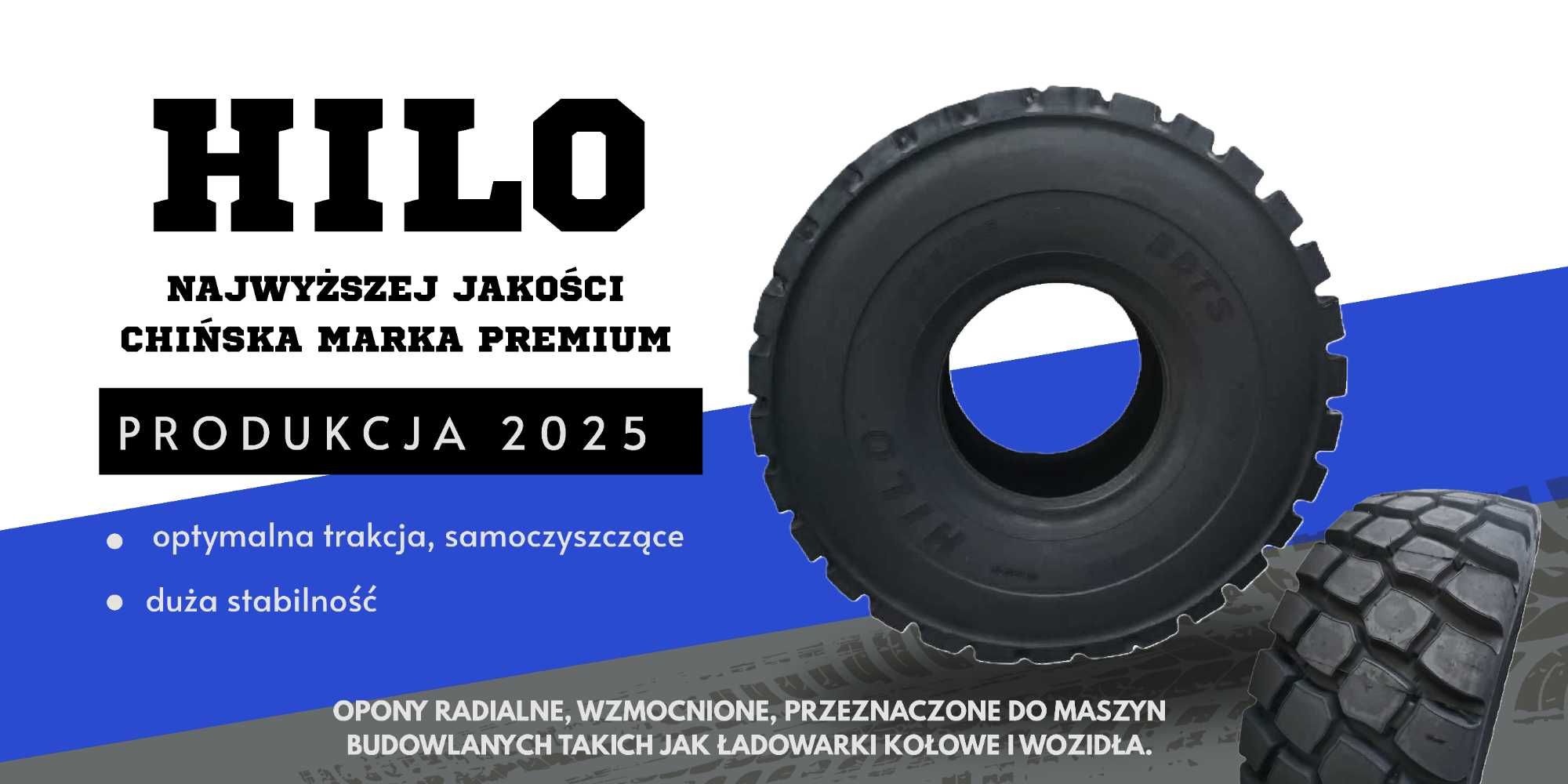Opony HILO 26,5R25 nowe do ładowarki / wozidła