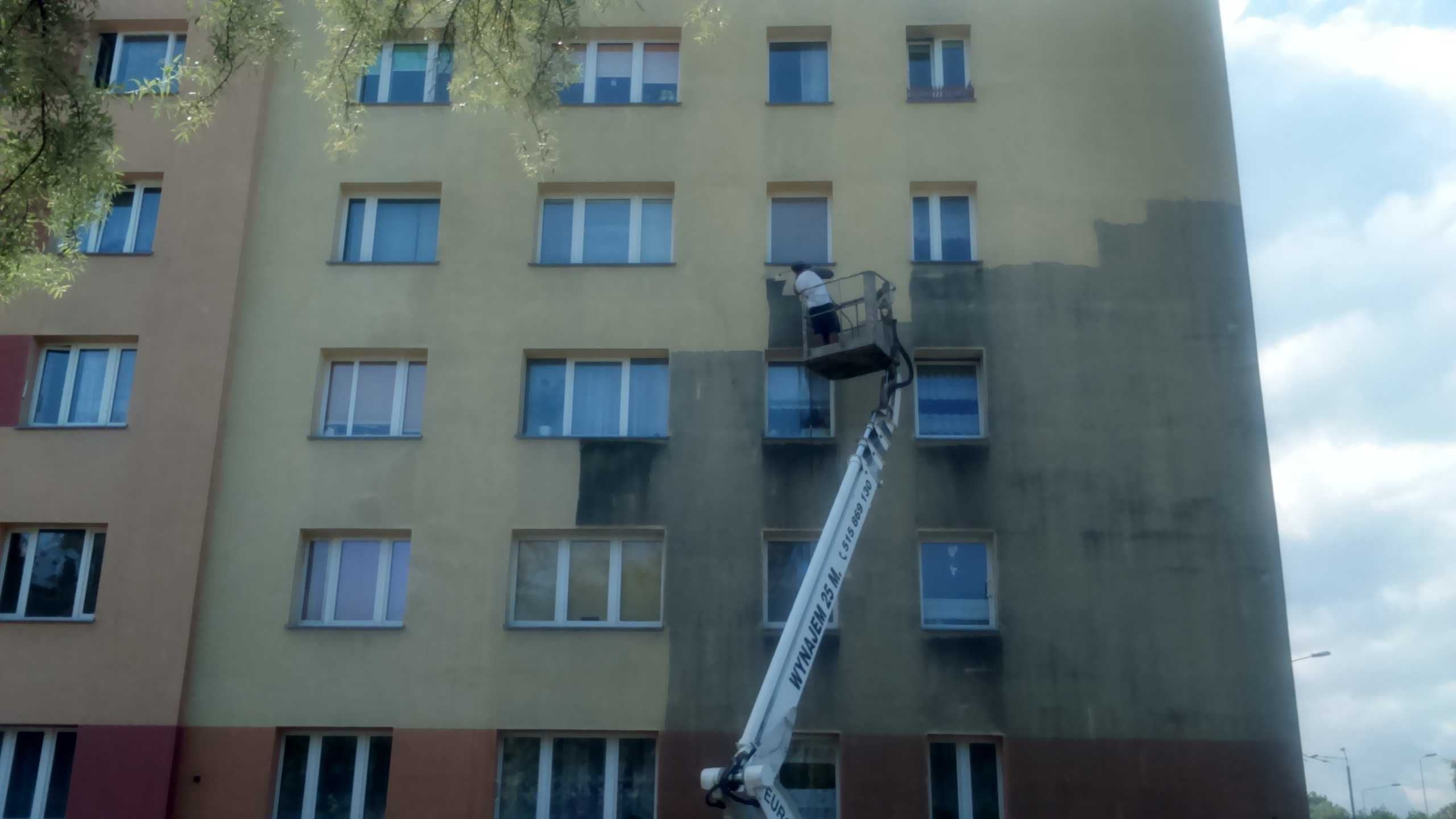 Mycie elewacji, dachów, kostki brukowej