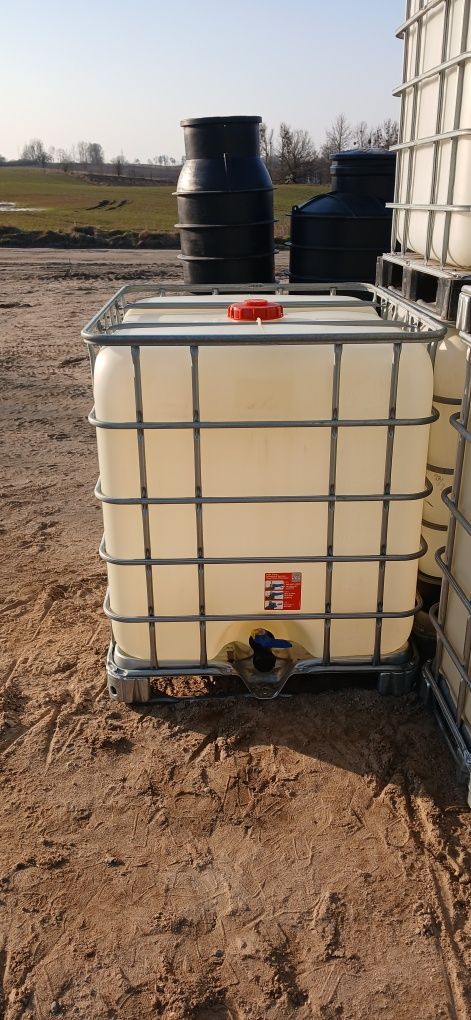 Zbiornik mauzer 1000L, zbiornik na deszczówkę 1000L