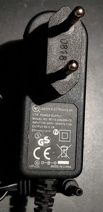 Адаптер Блок живлення Leader LEI MU12-2050200-C5 5V 2A 5.5мм*2.5мм