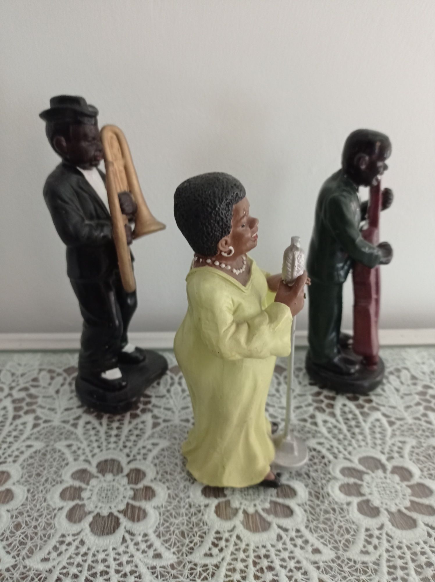 Estatuetas/figuras Trio de jazz com instrumentos