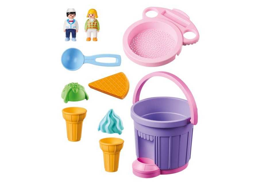 Playmobil Sand, wiaderko do piasku Lodziarnia, 9406