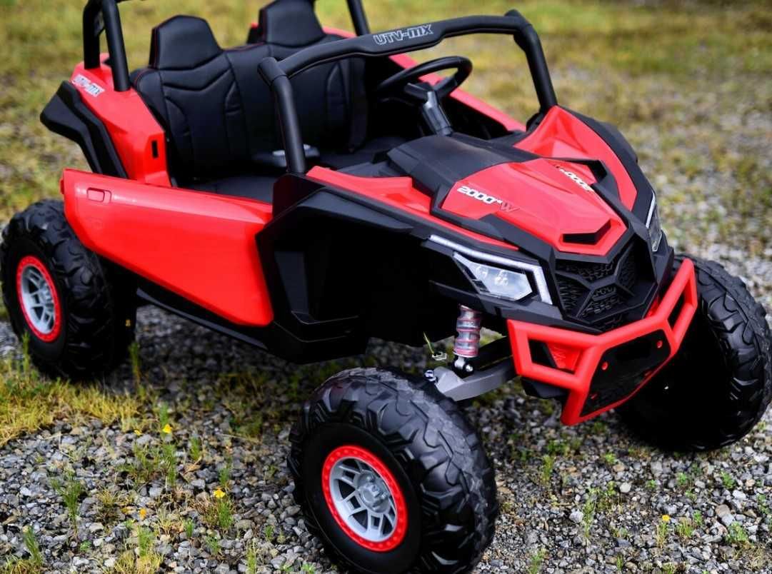 Pojazd Buggy UTV-MX  Lakier 4x60W do 65kg,  24V, MP4 dla 2 dzieci