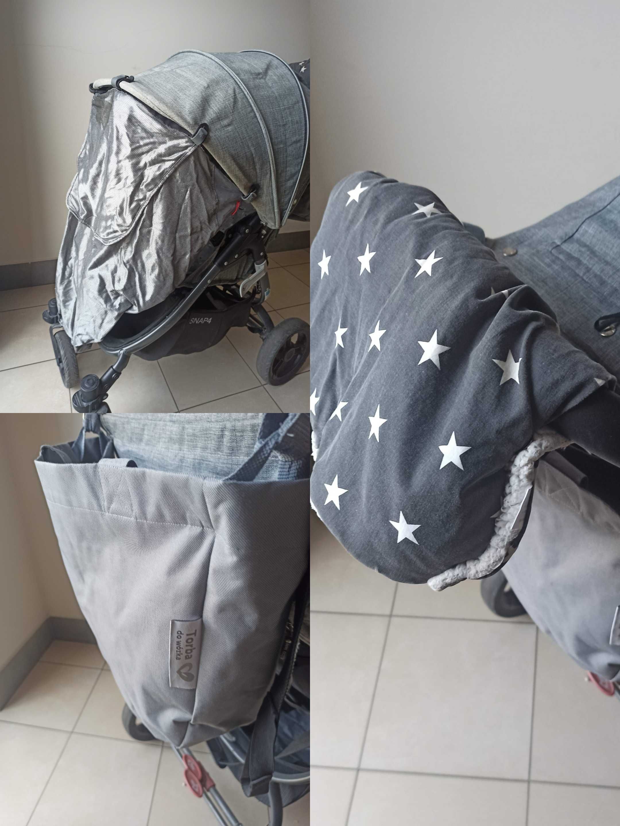 Wózek Valco Snap 4 Grey Marle dużo dodatków