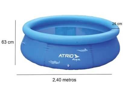 Atrio Piscina Redonda Insuflável 2500L +6Anos