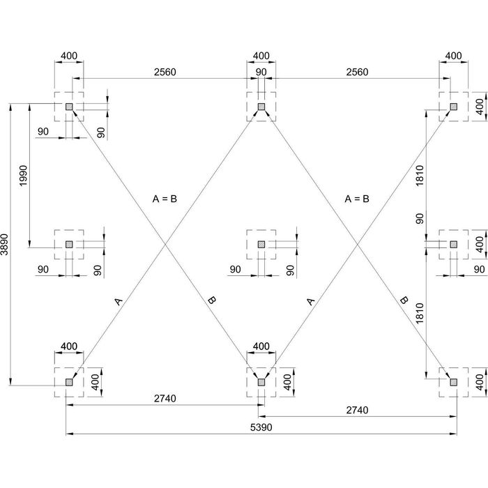 WIATA GARAŻOWA 595x495cm Carport Płyta PVC Podwójna