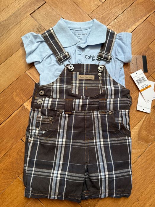 NOWY ORYGINALNY Komplet dla niemowlaka Calvin Klein Rozmiar 0/3M
