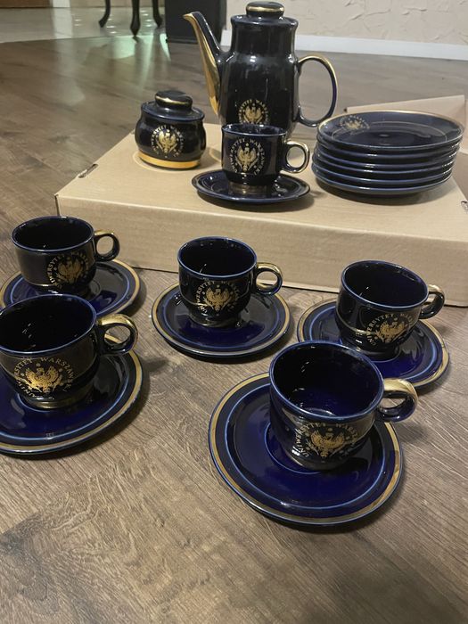 Serwis do kawy porcelanowy