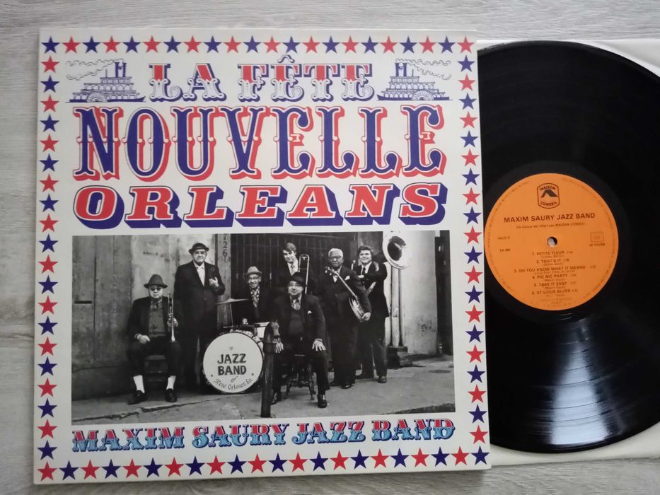 Maxim Saury Jazz Band La Fête Nouvelle Orléans LP Winyl