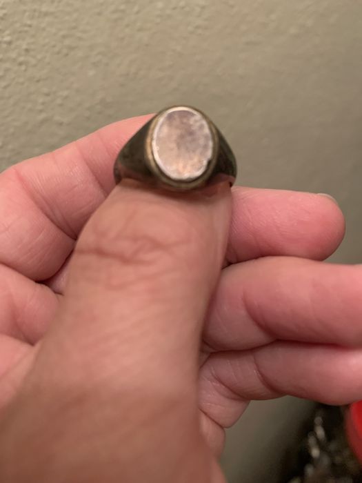 Peças de decoração e Anel em prata 2,3 cms