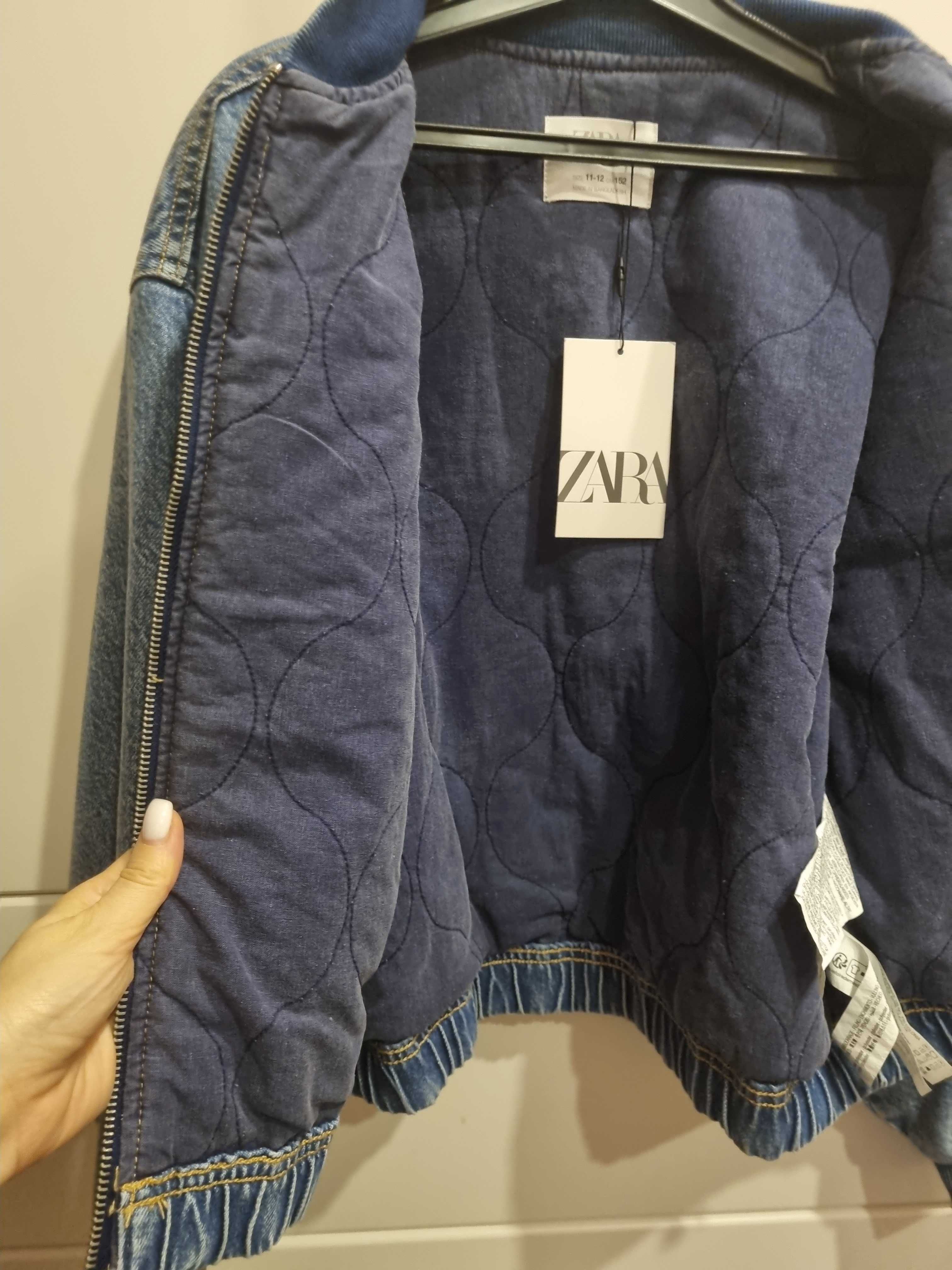 Джинсовая Курточка Зара бомбер Zara куртка Зара на девочку