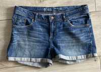 Jeansowe szorty & spodenki z mankietami klasyka denim