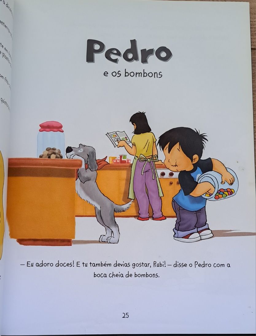 Pedro e Rubi. Livro infanto juvenil com 6 histórias