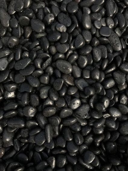 Otoczak CZARNY polerowany kamień do Ogrodu Akwarium Terrarium