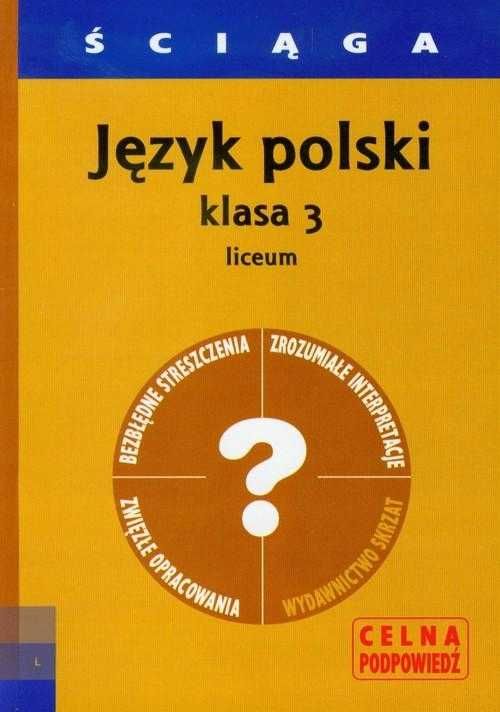 Ściąga Język polski Klasa 3 Liceum nowa