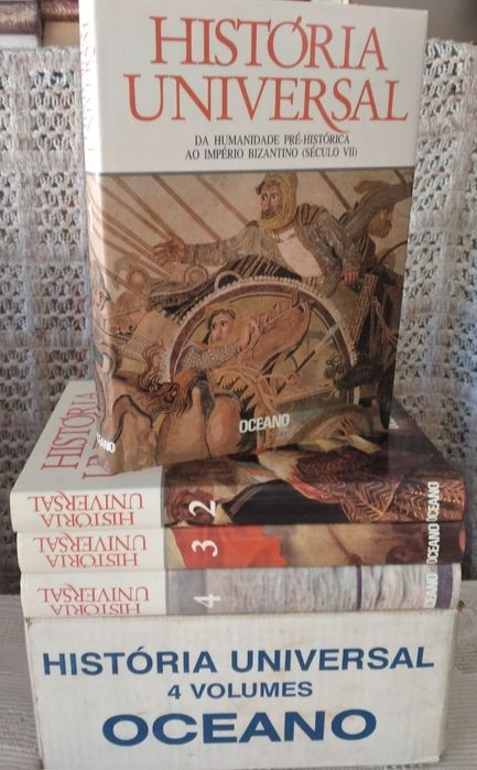 História Universal oceano - 4 livros novos na caixa original