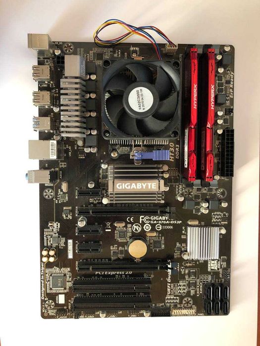 Комплект:  математика і процессор Gigabyte GA-970A-DS3P + AMD FX-8300