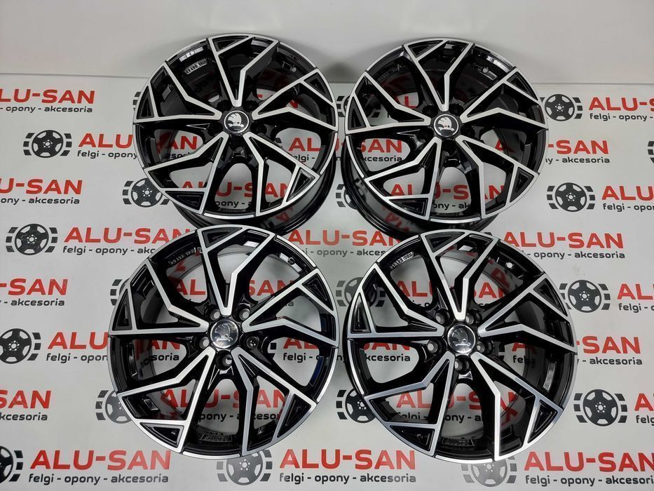 Nowe alufelgi SKODA 18" 5x112 KaroQ KodiaQ Octavia SuperB - Czarne