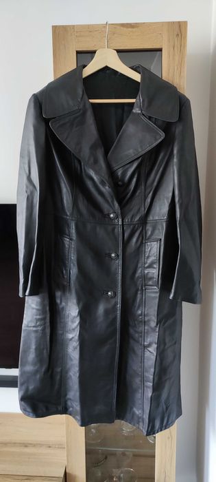 Płaszcz skórzany męski