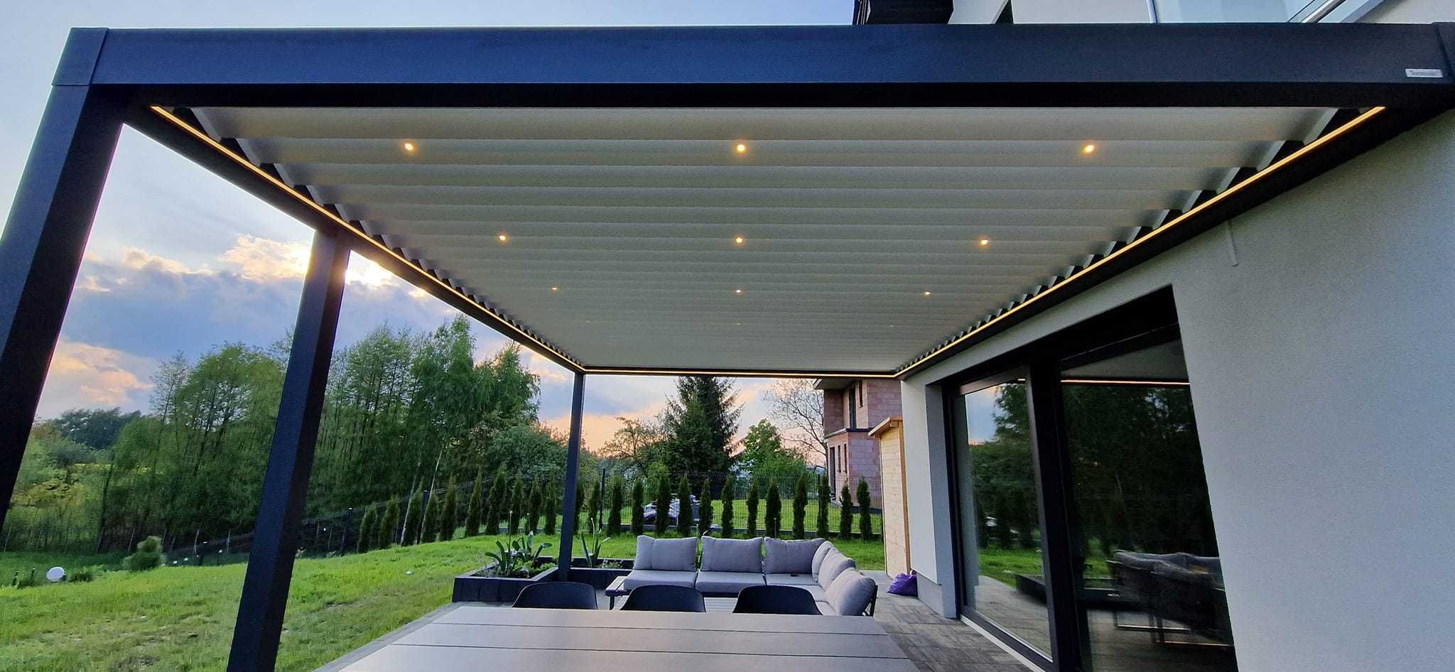 Pergola Ogród zimowy Zadaszenie tarasu Lamele Nowoczesny Design