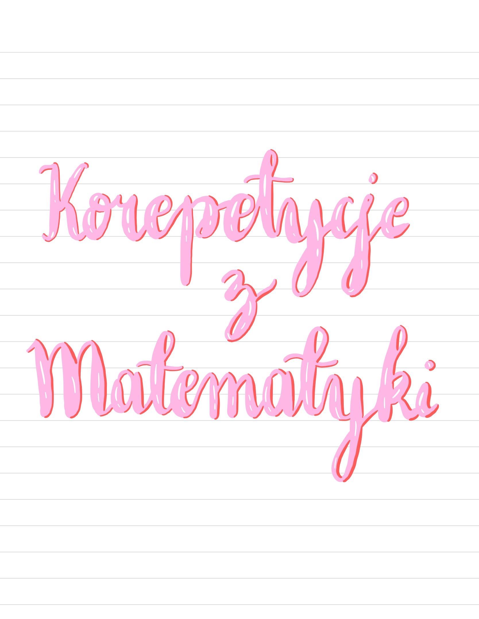 Korepetycje z matematyki