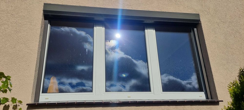 Okno białe bez rolet 2szt