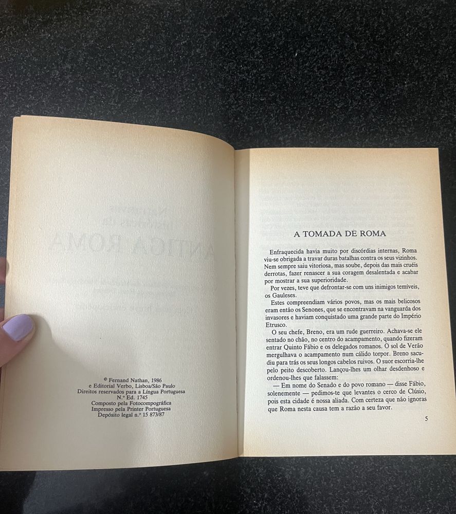 Livro “Narrativas históricas da Antiga Roma”