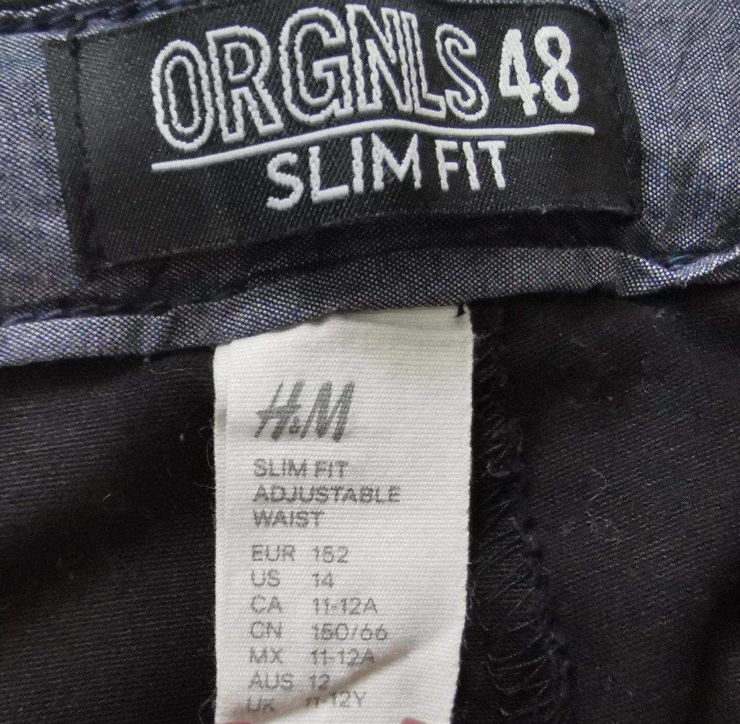 Spodnie chinosy slim fit H&M rozm. 152