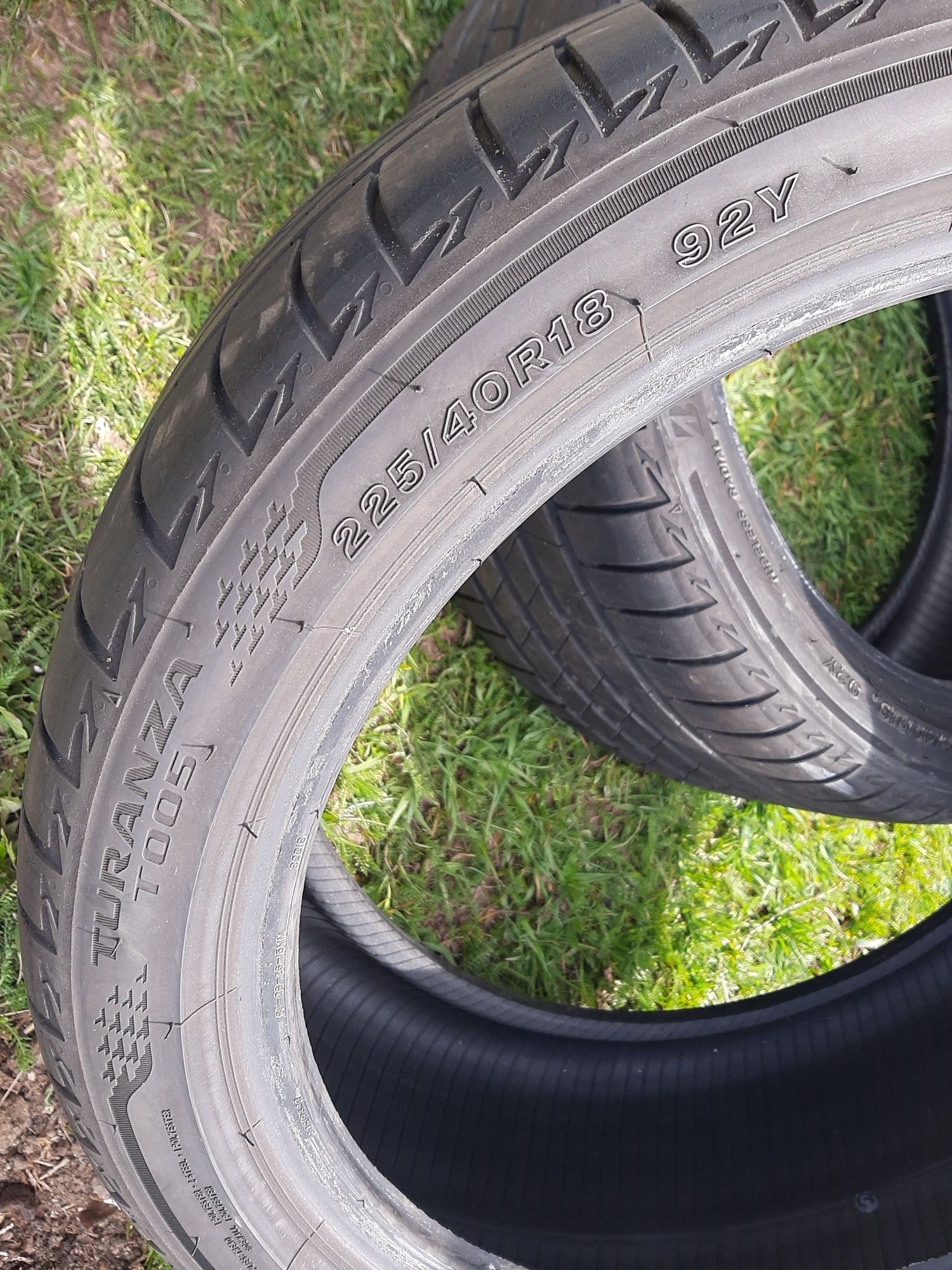 4x Opony letnie 225/40R18 Bridgestone Turanza T005 / 6mm / 2020r