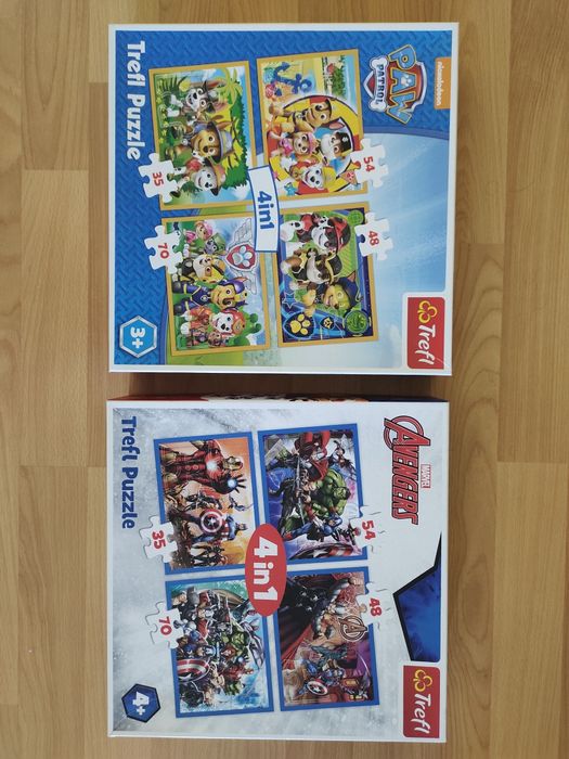 Пазли Trefl для дітей (Щенячий патруль, Marvel супергерої)