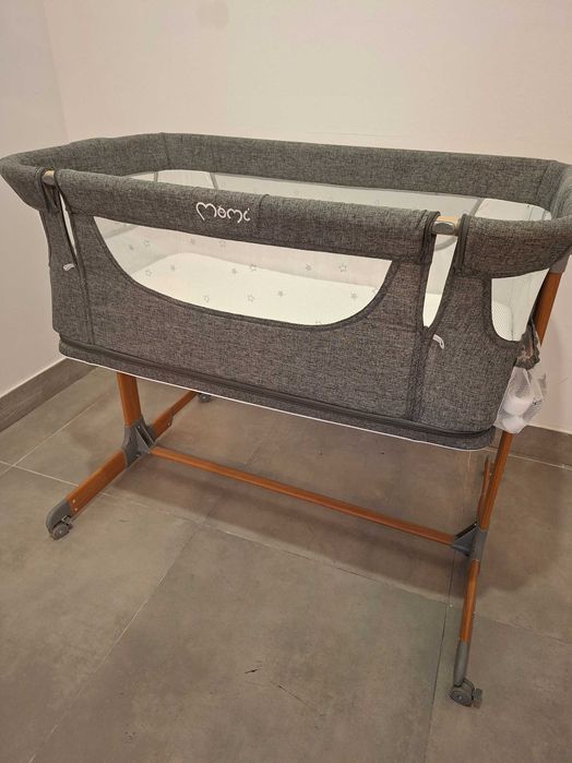 MoMi SMART BED łóżeczko 4w1 szare