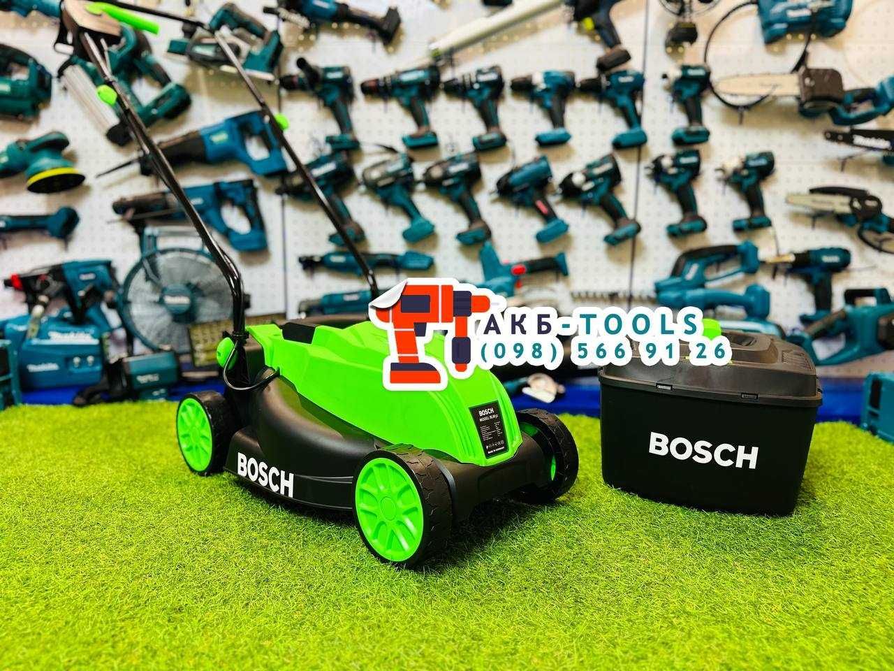 Газонокосілка BOSCH 2000W Газонокосилка Электрическая 35л 33см Косарка