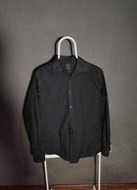 Отличная приталенная черная рубашка tailor wright