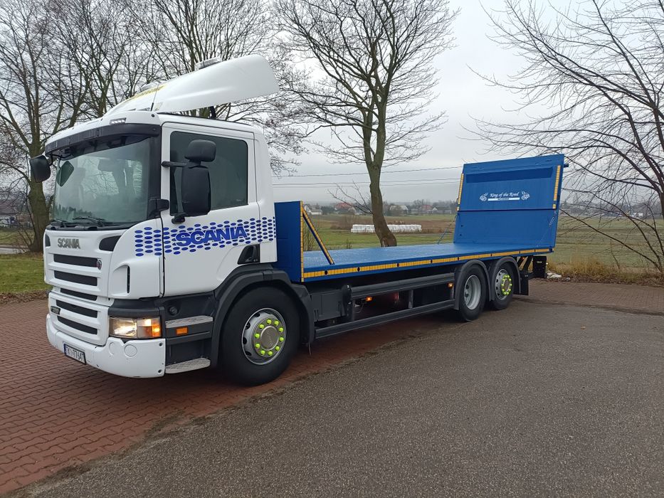 Scania p 320 pomoc drogowa laweta 3 osie 2009rok