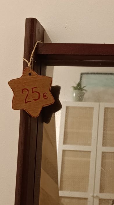 Espelho em mogno maciço