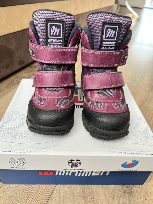 Зимові шкіряні чобітки Minimen 27 розмір (17,8 см)