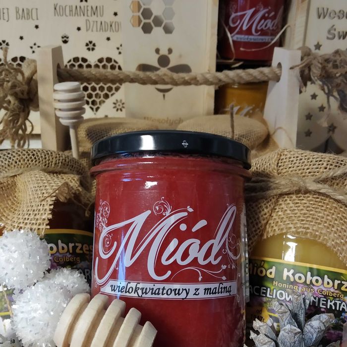 Miód wielokwiatowy kremowany z cynamonem 400g