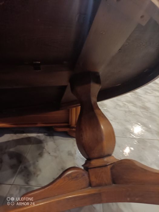 Ława drewniana dębowa,solidne wykonanie,jezdna na kółkachl