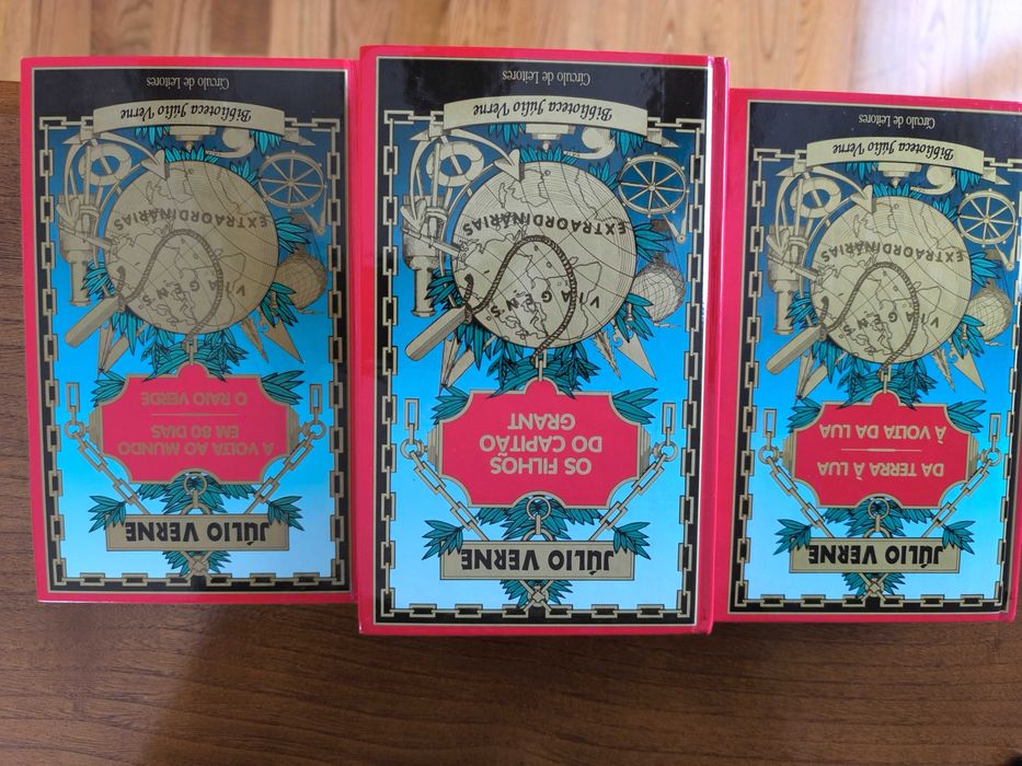 Coleção de livros de aventuras de Júlio Verne
