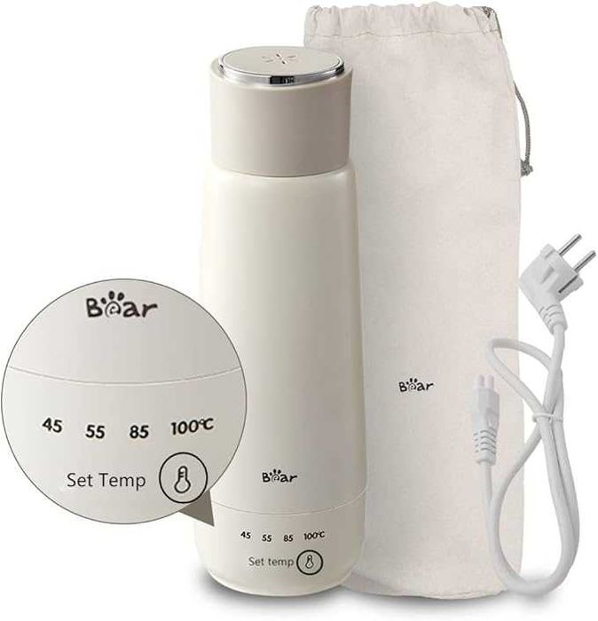 Bear Czajnik elektryczny 300 ml 4 temperatury 3 w 1 dwuwarstwowy