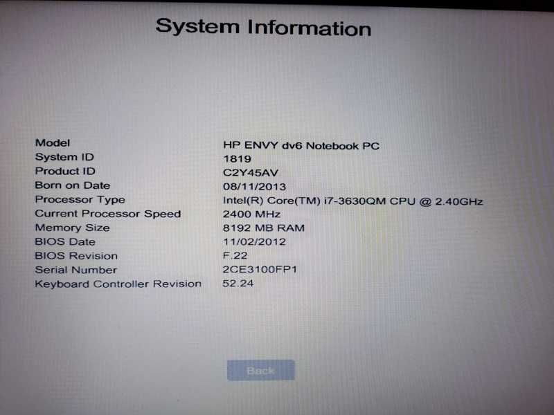 HP Envy dv-6 7300