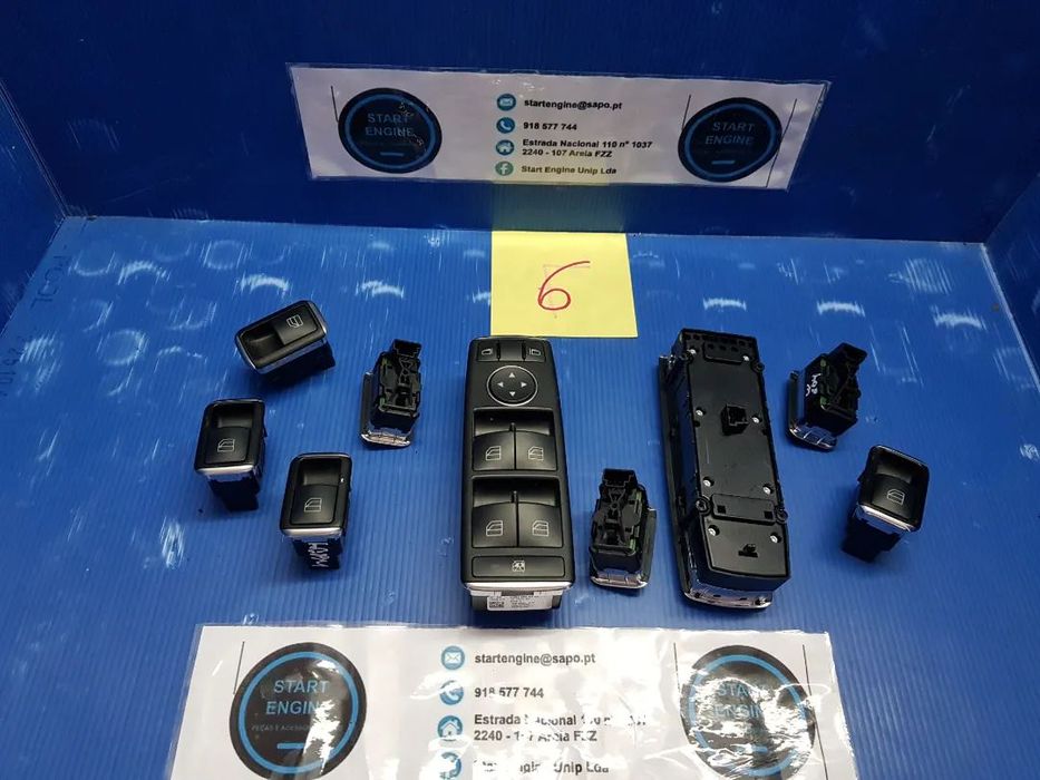 Interruptor Botoes vidros Mercedes w204 W207 w212 w203 w209 Classe C Classe E  Clk