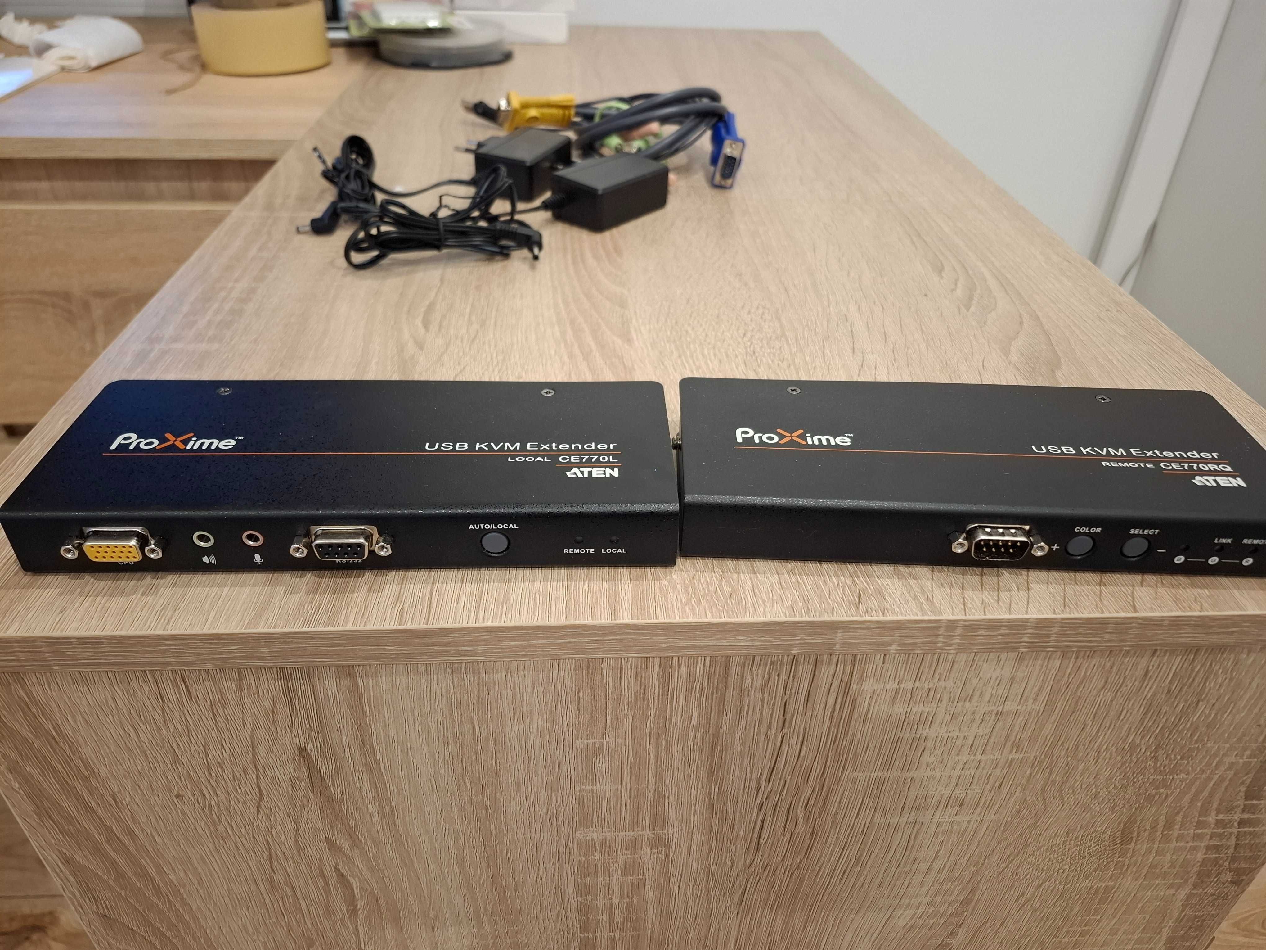 Aten CE770 - przedłużacz (ekstender) KVM USB VGA/Audio Cat 5 do 300m